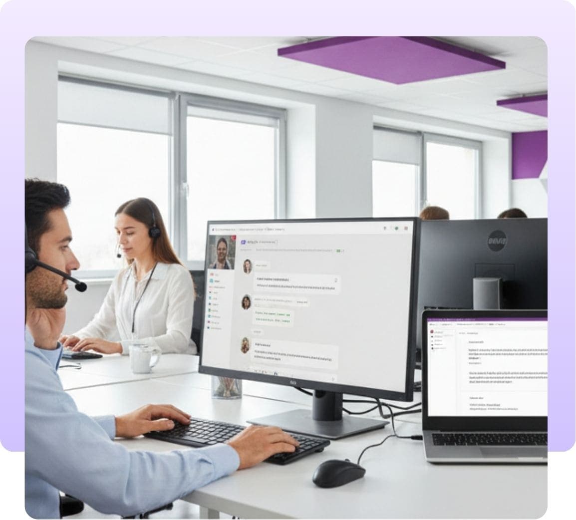 Stessa qualità su chat, email e voce